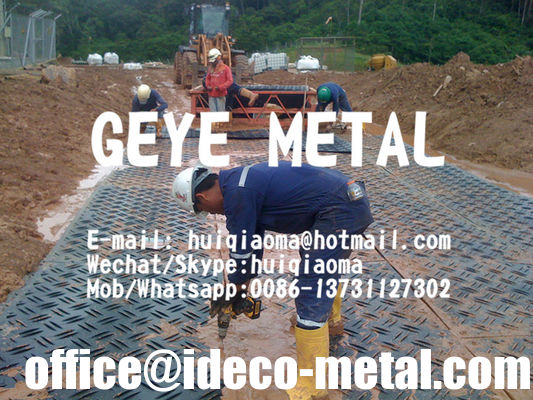 الصين حصائر أرضية/أرضية منصات حفر النفط من البولي إيثيلين عالي الكثافة، حصائر طرق محمولة، أسطح طرق مؤقتة المزود