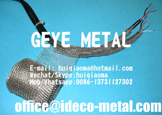 الصين لفات شبكة سلكية من النحاس المحبوك المعلبة، أقمشة شبكية للتغليف التدريع، أنابيب الشريط المنسوجة من الأسلاك النحاسية المعلبة المزود