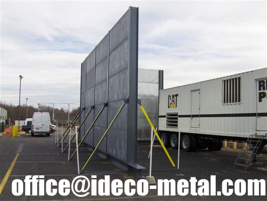 جدار حاجز صوتي/صوتي/ضوضائي مؤقت سريع التركيب المزود