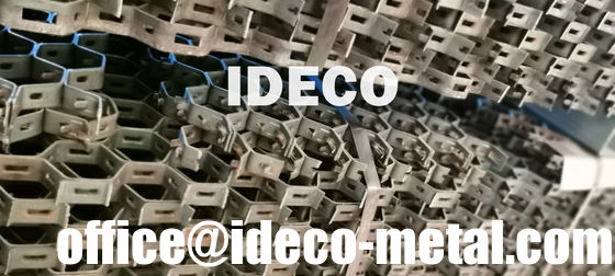 شبكة لوح فولاذي سداسي قوي مقاوم للتآكل مقاوم للحرارة لبطانة الفرن المزود