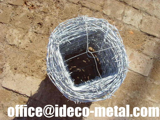 12G فولاذ مقاوم للصدأ/بولي فينيل كلورايد/جلفان/مجلفن سلك شائك أحادي/مزدوج مجدول 4 نقاط، سلك شائك المزود