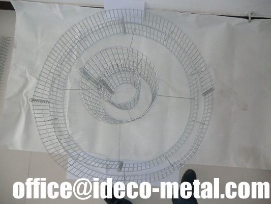 الأسرة الحديقة المرفوعة الغابيون المطاوعة في حلقة مزدوجة، أقفاص الحجر، سلة الغابيون المزود