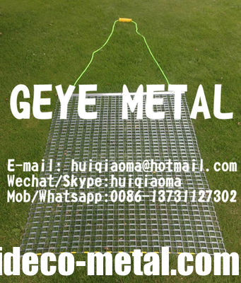 حصائر فولاذية مرنة قياسية للغوص لملعب الجولف/تجهيز الملاعب الرياضية، شاشة تسوية التربة الأرضية المزود