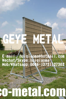 جدار حاجز صوتي مؤقت مثقوب للمواقع الإنشائية، ألواح صوتية|صوتية محمولة المزود