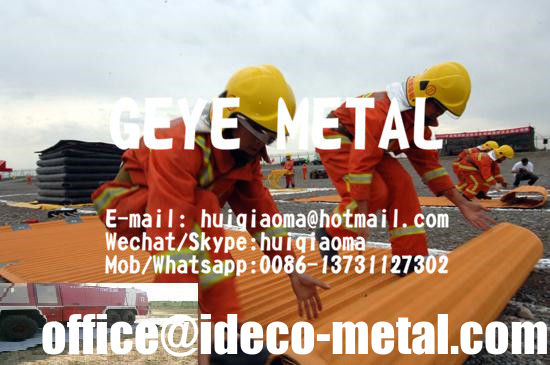 حصائر استعادة الطائرات العسكرية، رصف الطوارئ لإنقاذ الطائرات، حصائر سحب المطارات المزود