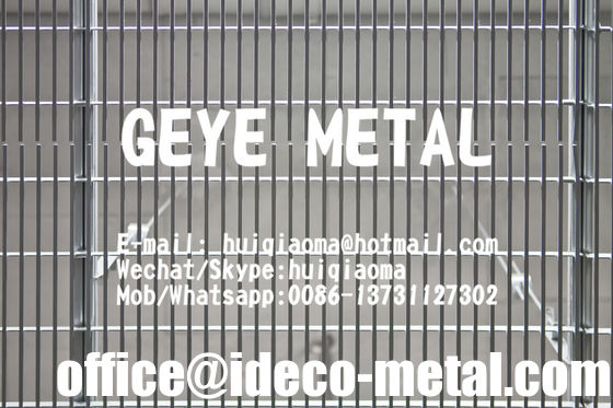 شاشات سلكية إسفينية زخرفية معمارية من الفولاذ المقاوم للصدأ لتكسية الواجهات والأسقف والألواح الحشو المزود