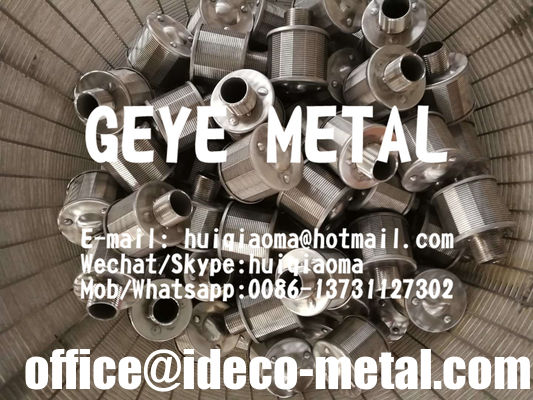 فوهات شبكة احتجاز وسائط فلتر الرمل، فوهات فلتر مياه سلك إسفيني، فوهات رش سلك في من جونسون المزود