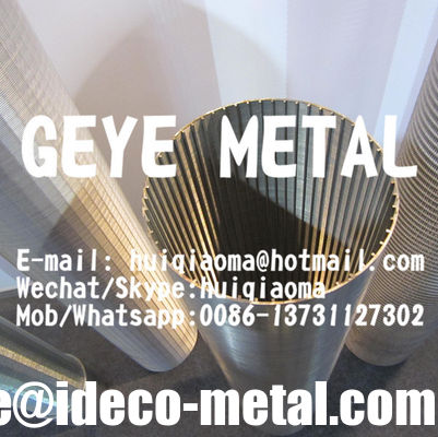 أنابيب ووصلات شاشة جونسون ذات الفتحات للآبار المائية، أنابيب ترشيح سلكية إسفينية متينة ذاتية التنظيف للتحكم في الرمال المزود