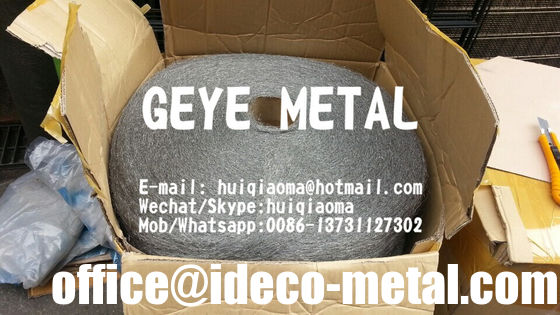 صوف معدني فائق النعومة/متوسط/خشن من الألياف الفولاذية المقاومة للصدأ لحشوات السيارات والختم، والطحن اليدوي للخشب والحجر المزود