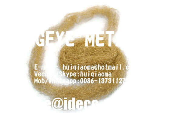 صوف البرونزية الصلبة، صوف نحاسي رفيع/خام لملمع صدأ البندقية، صوف نحاسي Skein Pad Wad المزود