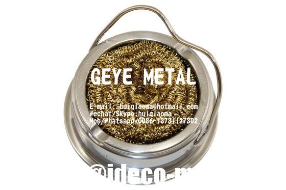 مجموعة حامل لحام مكواة مع إسفنجات كرة نحاسية ناعمة، منظف طرف لحام نحاسي جاف/بدون ماء المزود