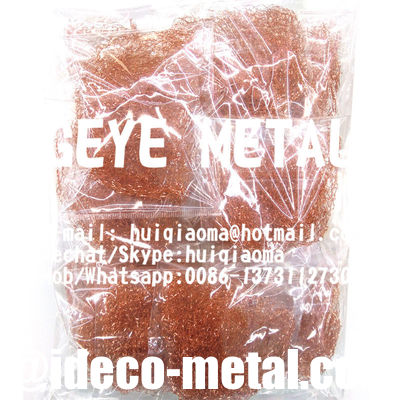 أسلاك مسطحة من النحاس محاكاة الشبكة المنسوجة وسائط التنظيف اللاصقة التلميع كرات التنظيف النحاسية، المكنسة المزود