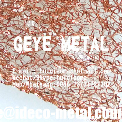 أسلاك مسطحة من النحاس محاكاة الشبكة المنسوجة وسائط التنظيف اللاصقة التلميع كرات التنظيف النحاسية، المكنسة المزود