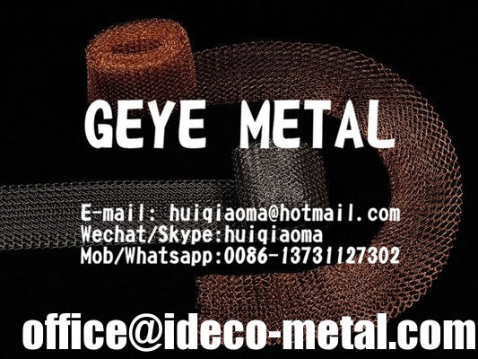 شرائط شبكية نحاسية محبوكة للحماية من التداخل الكهرومغناطيسي والترددات الراديوية، أنابيب أقمشة موصلة للحجب من النحاس المحبوك المنسوج المزود