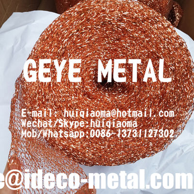 شبكة سلكية من النحاس العارية للأسلاك، أكمام شبكة من النحاس للموصلات، أشرطة غاز النحاس للخياطة المزود